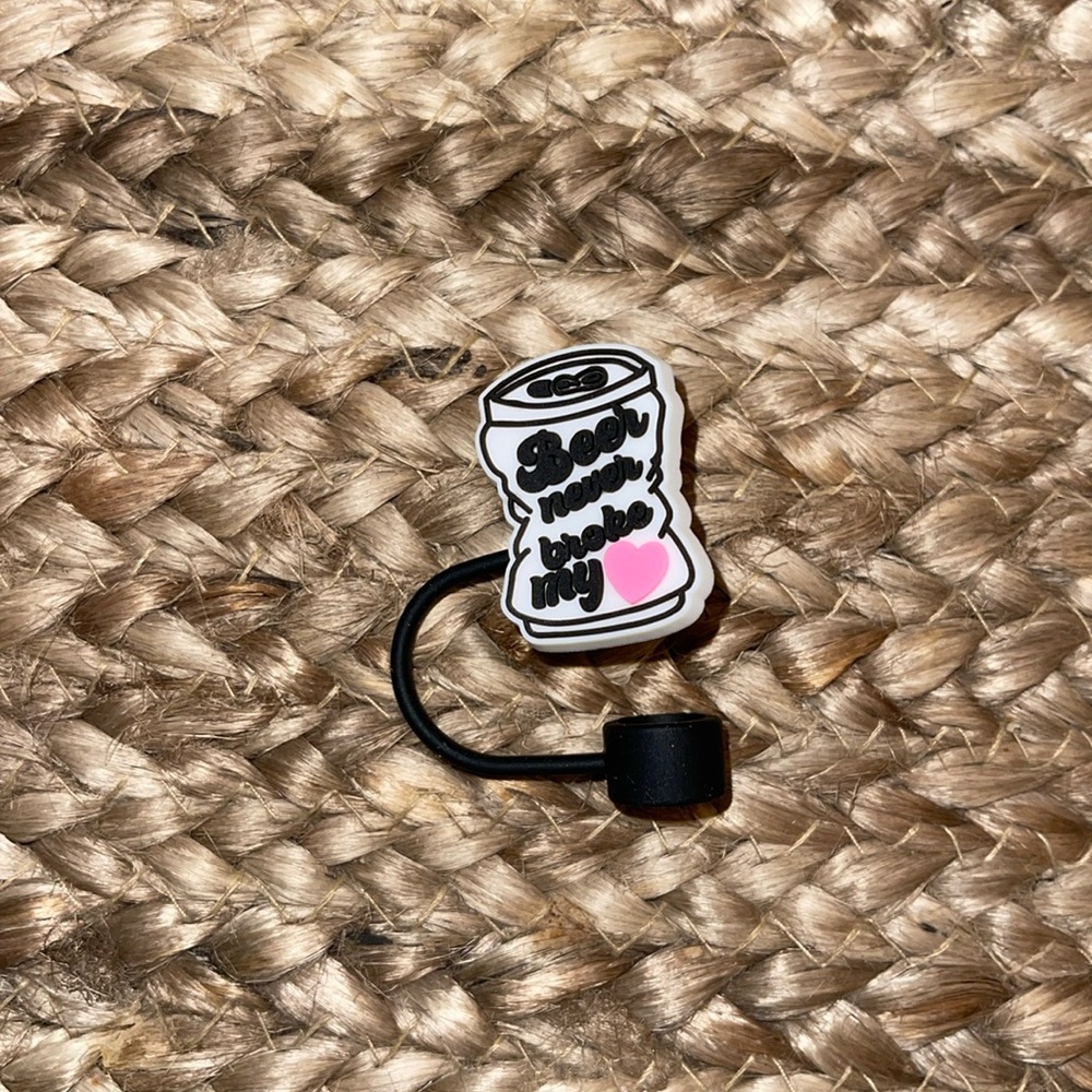 Luke Combs “Beer never broke my heart” Stanley cup/tumbler straw topper